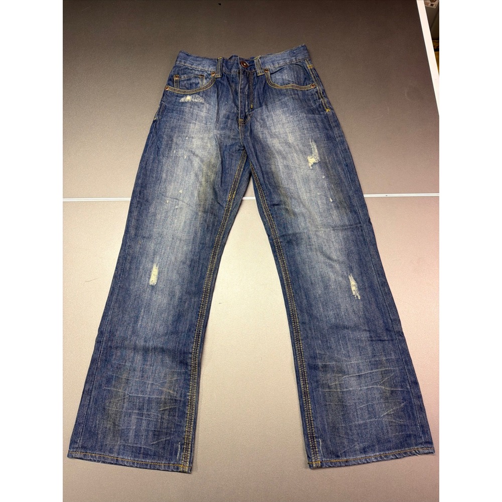 Uproar Women's Bootcut Flare Jeans‎ Size 28x28 Distressed Medium Wash Denim
